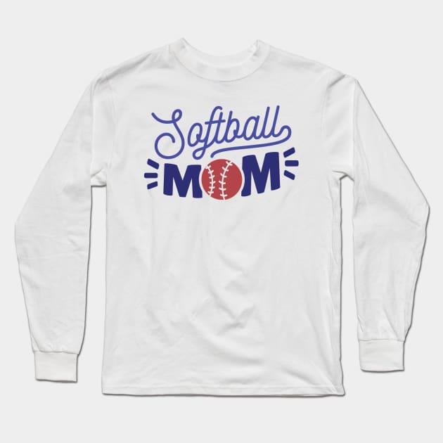 Softball Mom Long Sleeve T-Shirt by A&P